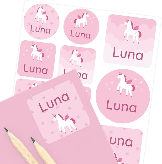 Large Name Labels for Kids by Teddylabels