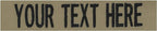 Custom Uniform Name Tapes Solid Colors. Coyote Tan Fabric, 4 Inch Hook Fastener by NORTHERNSAFARI
