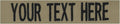 Custom Uniform Name Tapes Solid Colors. Coyote Tan Fabric, 4 Inch Sew on by NORTHERNSAFARI