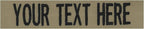 Custom Uniform Name Tapes Solid Colors. Coyote Tan Fabric, 4 Inch Sew on by NORTHERNSAFARI