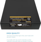 Lineco, 11x14 Black Museum Archival Storage Box, Drop Front Design, - Image 4