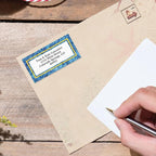 Blue Granite Personalized Border Return Address Labels- Set of 144 1-1/8" x - Image 3