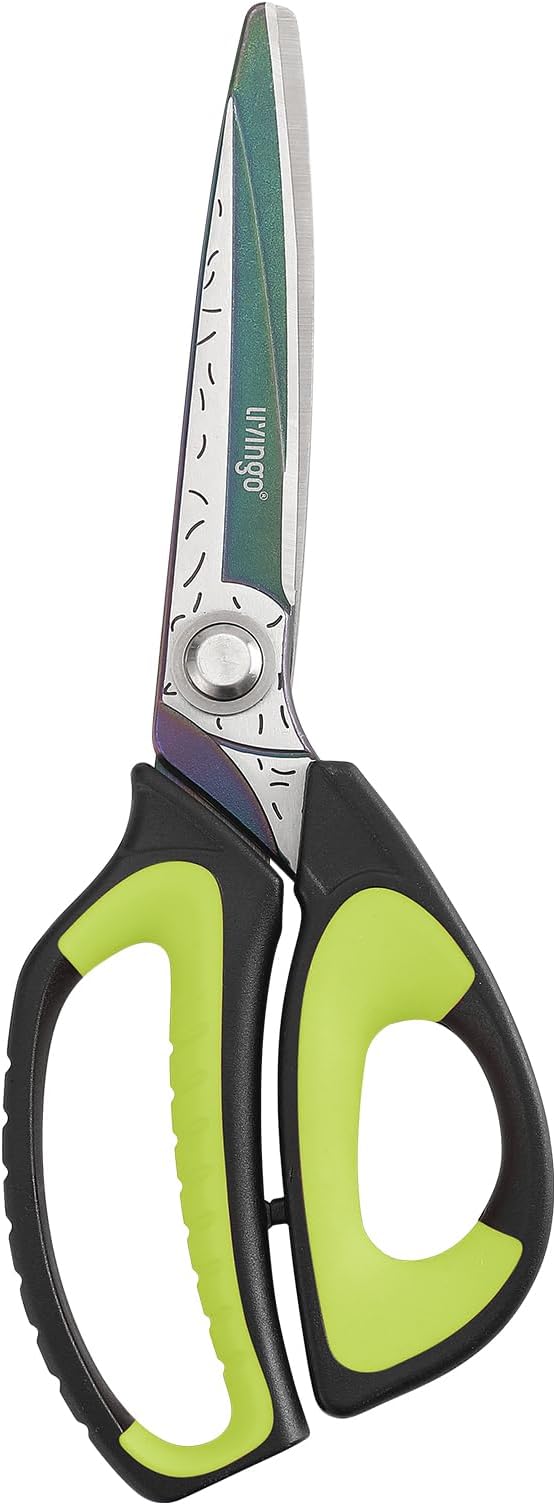 LIVINGO Heavy Duty Industrial Scissors: 10" Utility Stainless Steel Sharp by LIVINGO