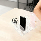 itechpanda Acrylic Mail Holder Clear File Sorter Desk Organizer Clean Desktop - Image 4