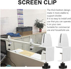 TEHAUX 2pcs Desk Partition Clip Hole Desktop Mount Clamp on Desk Accessories - Image 5