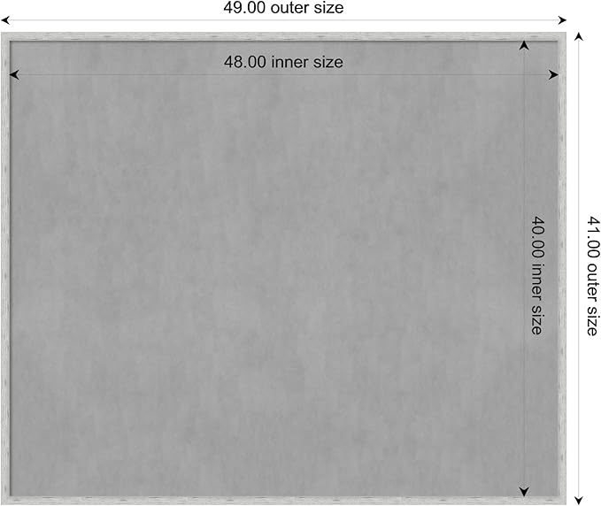 Amanti Art Silver Framed Magnetic Board 41x49 Oversize Vision Board - Image 4