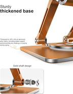 Tablet Stand Holder with Thickened 360°Rotating Base Dual Rod Adjustable - Image 5