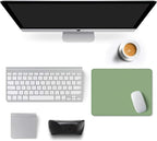 Auhoahsil Green Mouse Pad, 12 x 10 Inch Square Mousepad, 3mm Thick Rubber Mouse - Image 3