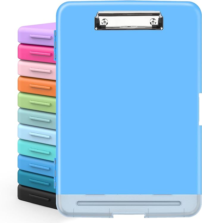 Sooez Clipboards with Storage, High Capacity Clip Boards 8.5x11 with Storage by Sooez
