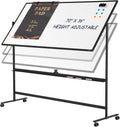 Dry Erase Whiteboard Easel on Wheels by Tankee