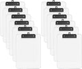 Zoenley A4 Plastic Clipboard Set of 12, A4 Transparent 8.5 x 11 Clip Board by Unknown