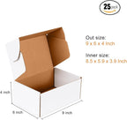 JOWLOT 9x6x4 inch Small Shipping Boxes Set of 25 - Image 4