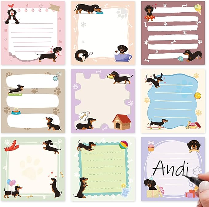 Lovarywow Dachshund Sticky Notes Gifts by Lovarywow