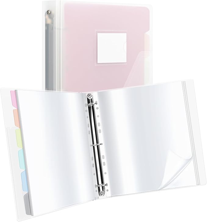 Uquelic 50-Pocket Clear Binder by Uquelic