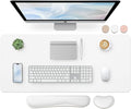 Bloss Leather Desk Pad and Keyboard Wrist Rest, Large Mouse Pad + Keyboard by Bloss