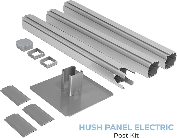Versare Pre-Configured Hush Panel Electric Cubicle | Workstation Divider Walls - Image 5