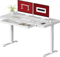 Standing Desk with Drawer, Electric Height Adjustable Home Office Desk with