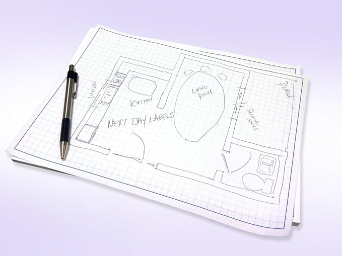Graph Paper Pad for Blueprint Drawings, Engineering Drawing, and Planning - Image 7