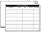 Lined Whiteboard Blank Grid Aluminum Frame Dry Erase Board Reusable Wall by Unknown