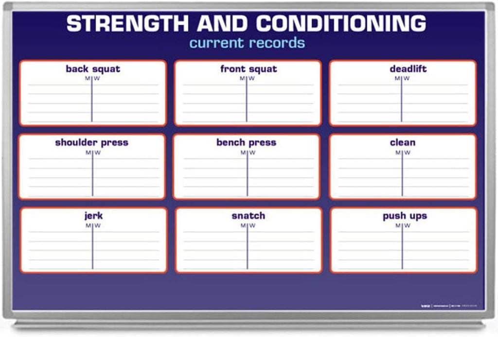 Strength and Conditioning Whiteboard 36" x 24"