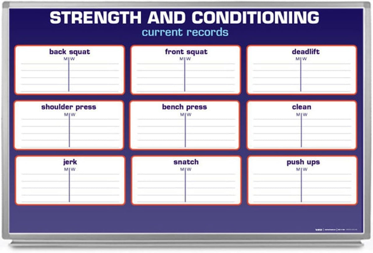 Strength and Conditioning Whiteboard 36" x 24"