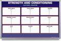 Strength and Conditioning Whiteboard 48" x 36" by CreativeSafetySupply