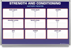 Strength and Conditioning Whiteboard 60" x 40" by CreativeSafetySupply