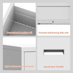 OPTYMIRA 3 Drawer Metal File Cabinet - Image 6