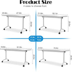 Conference Table Flip Top Mobile Conference Room Tables, Folding Conference - Image 2