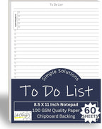 TO DO List Planner Notepad, 60 Page Planning Pad. Undated ToDo Checklist - Image 2