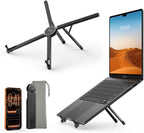 Lamicall Portable Laptop Stand for Desk & Travel 0.47in Ultra-Slim 10-15.6" | Foldable Aluminum Laptop Riser, Adjustable Computer Holder for Office Home College fit MacBook Neo Air HP Dell iPad Tablet