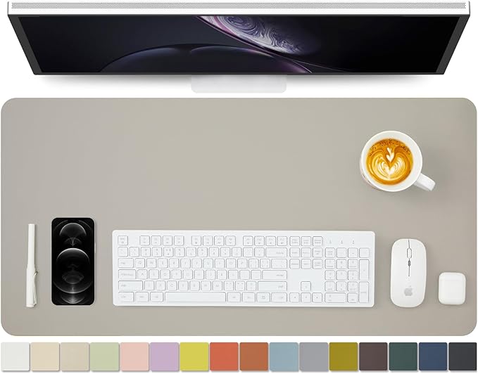 HOMIEAZICOZI Leather Desk Mat by HOMIEAZICOZI