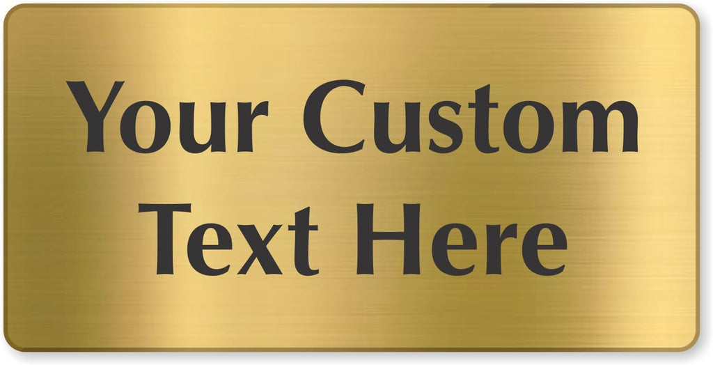 SmartSign Custom Brass Sign