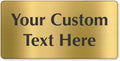 SmartSign Custom Brass Sign