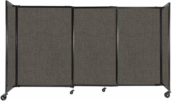 Versare Straightwall Sliding Portable Wall Partition | Freestanding Office by VERSARE