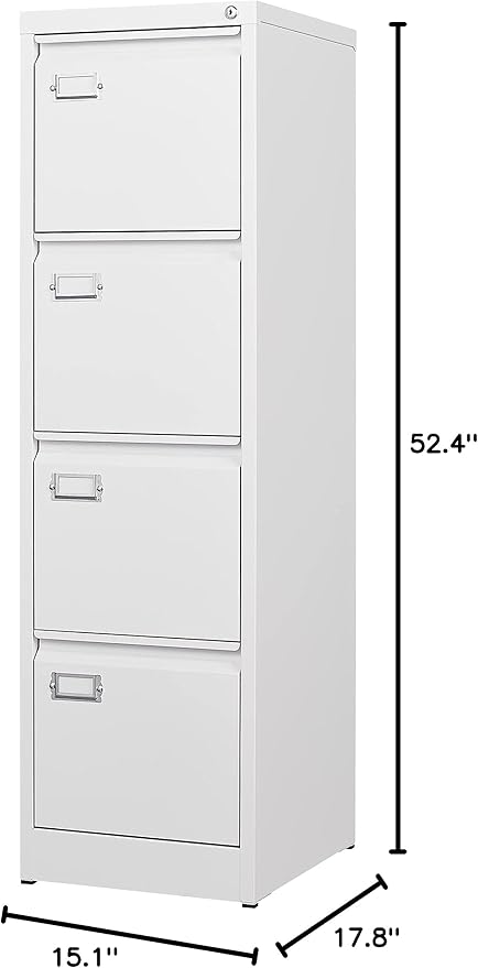 BYNSOE 4 Drawer File Cabinet - Image 3