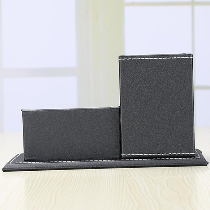 KINGFOM PU Leather Desk Organizer and Accessories, Pencil Holder - Image 5