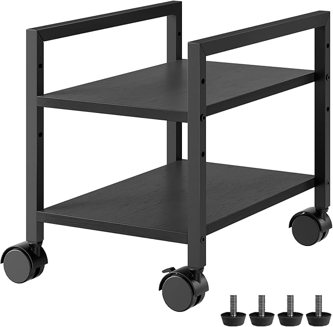 HOOBRO PC Stand, 2-Tier PC Tower Stand Fits Most Computer Towers, CPU Holder by HOOBRO