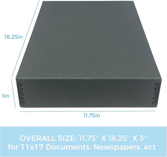 Lineco Museum Archival Storage Box, 11.75x18.25x3 in. Drop Front Design. - Image 2
