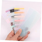 STOBOK 40Pcs PVC Washi Cards Tape Organizer Thick Rounded Corner Plastic Organizer for Scrapbooking DIY Crafts and Journaling Decorative Washi Cards