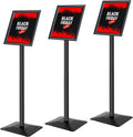 Golemas Sign Stand for Display, 11lbs Integrated Rod Heavy Duty Pedestal Floor