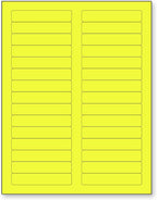 NextDayLabels 8-1/2 x 11 Neon Color High Light Fluorescent Labels by NextDayLabels