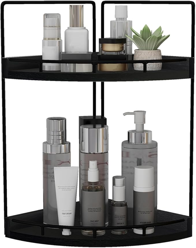 Dorhors 2-Tier Bathroom Counter Organizer, Vanity Counter Corner Shelf by Dorhors