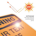 Custom Warning Sign, OSHA Sign, 12x18 Inches, Rust Free .063 Aluminum, Fade - Image 7
