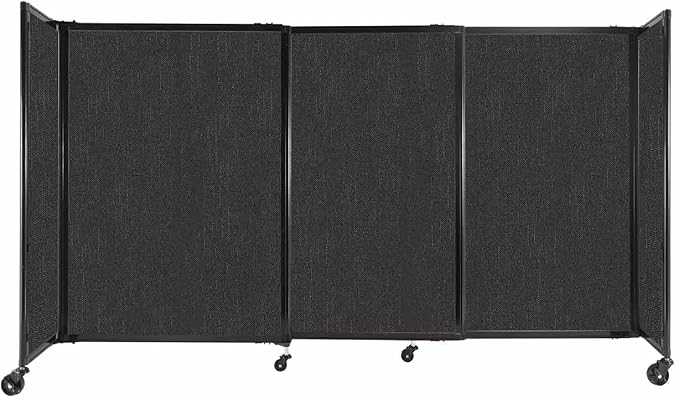 Versare Straightwall Sliding Portable Wall Partition | Freestanding Office by VERSARE