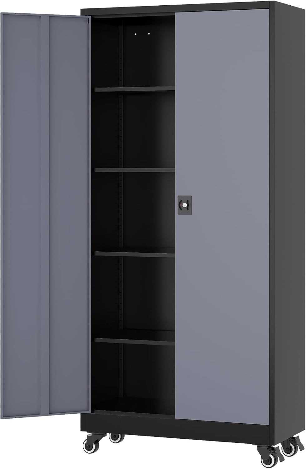 fesbos metal rolling storage cabinet-74.6” tall steel file, main product view