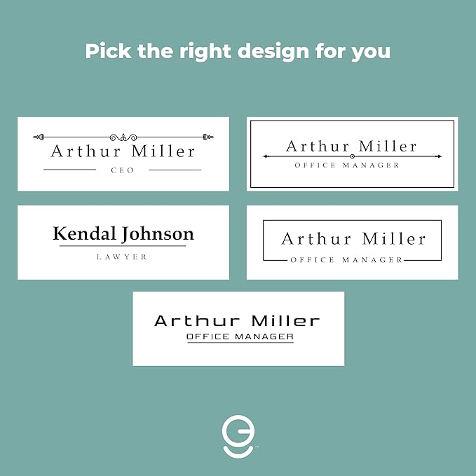 EGD ACM Desk Name Plate Personalized I Custom Office Desk Accessories Decor I - Image 3