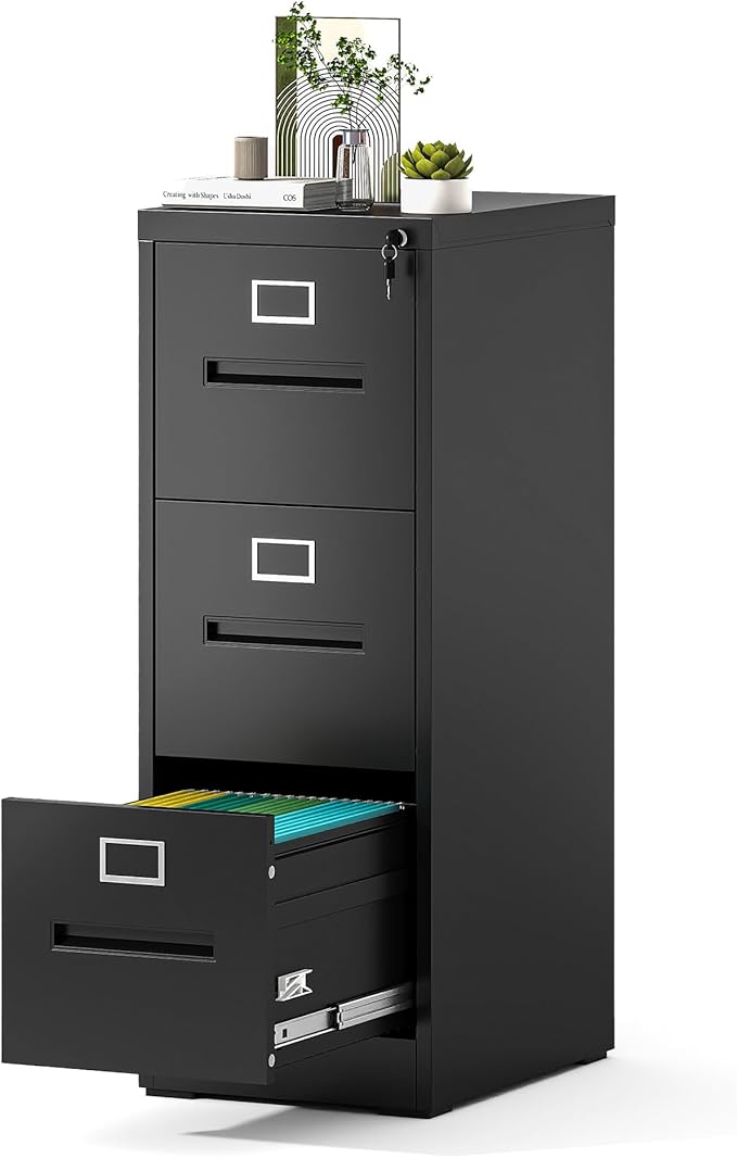 Yukimo 3 Drawer File Cabinet, Vertical File Cabinet by YUKIMO