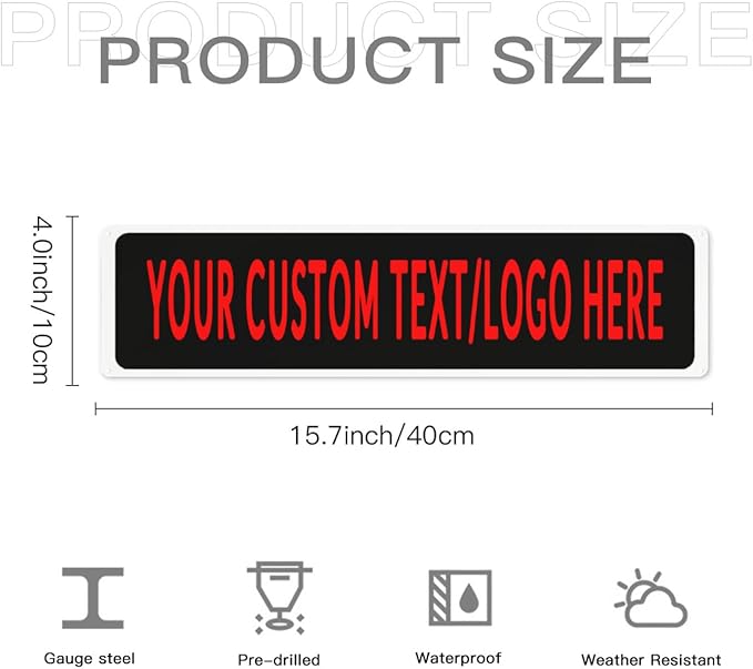 Custom Sign Personalized Custom Metal Sign, Customize - Image 6