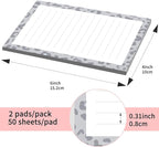 SXboxing Sticky Notes 4X6 Inches, 2 Pack Large Cute Self-Stick Pads, Bright - Image 4